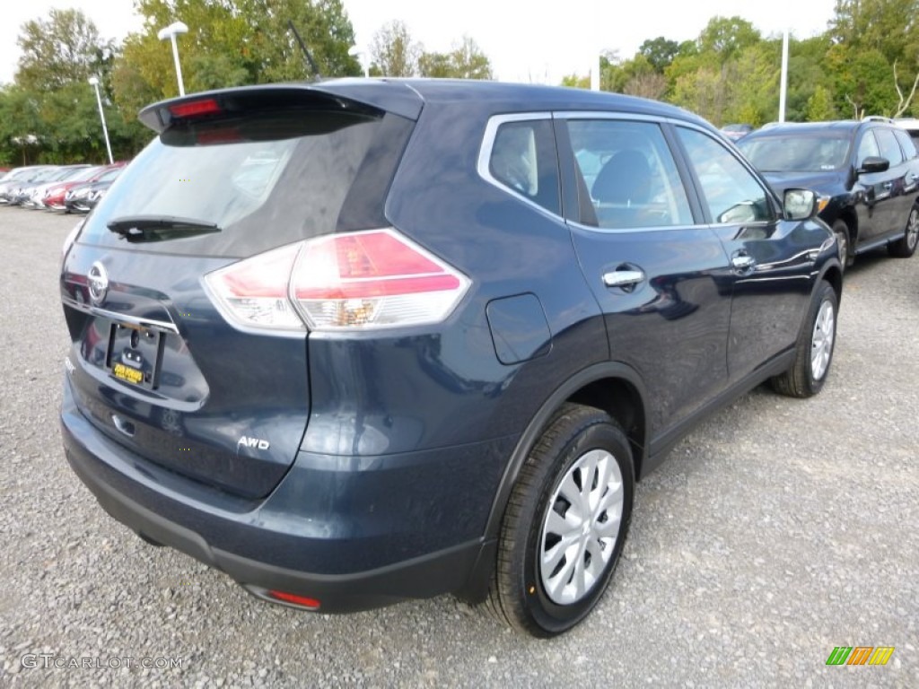 2015 Rogue S AWD - Arctic Blue Metallic / Charcoal photo #7