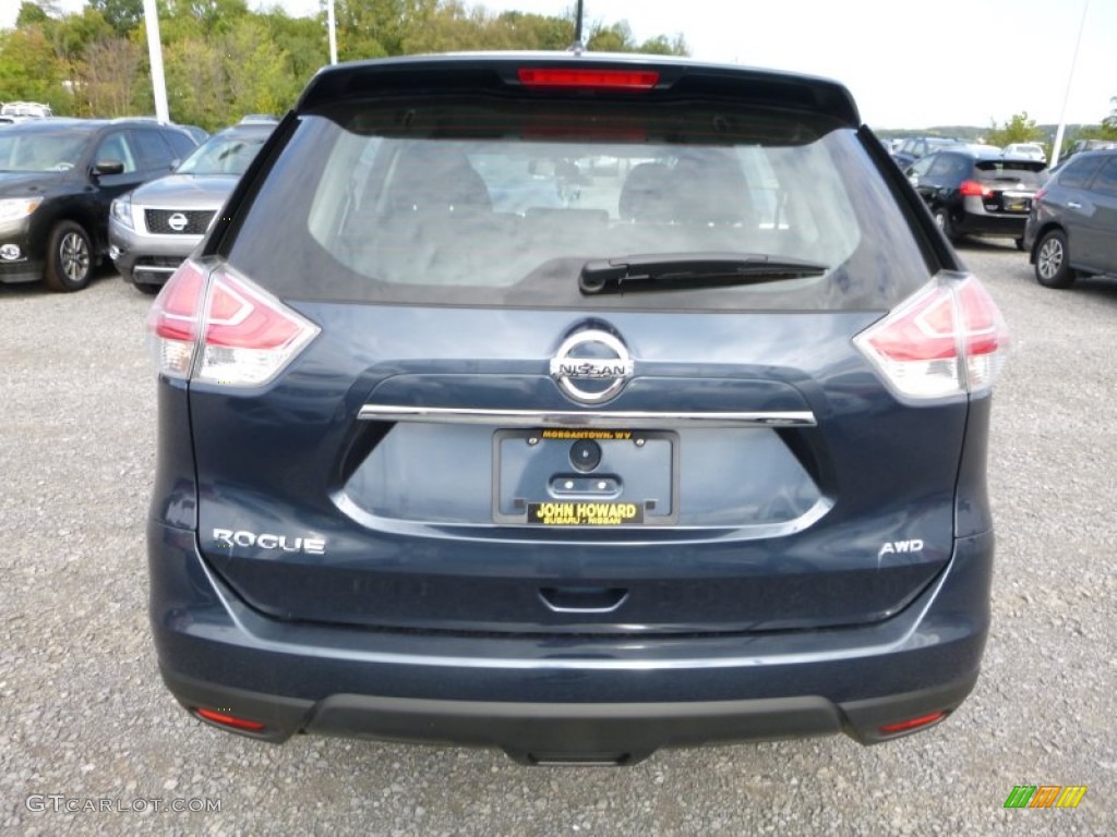 2015 Rogue S AWD - Arctic Blue Metallic / Charcoal photo #8