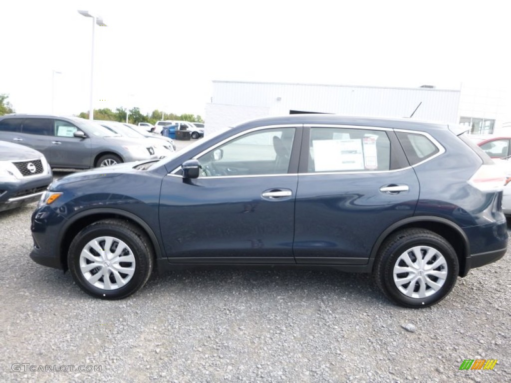 2015 Rogue S AWD - Arctic Blue Metallic / Charcoal photo #10