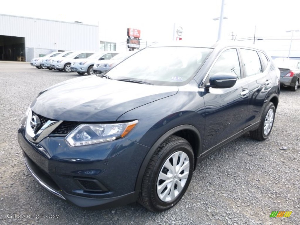 2015 Rogue S AWD - Arctic Blue Metallic / Charcoal photo #11