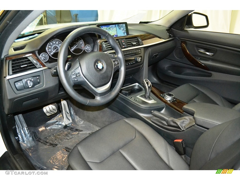 Black Interior 2016 BMW 4 Series 428i Gran Coupe Photo #107368603