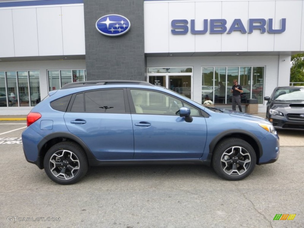 2015 XV Crosstrek 2.0i Premium - Quartz Blue Pearl / Ivory photo #3