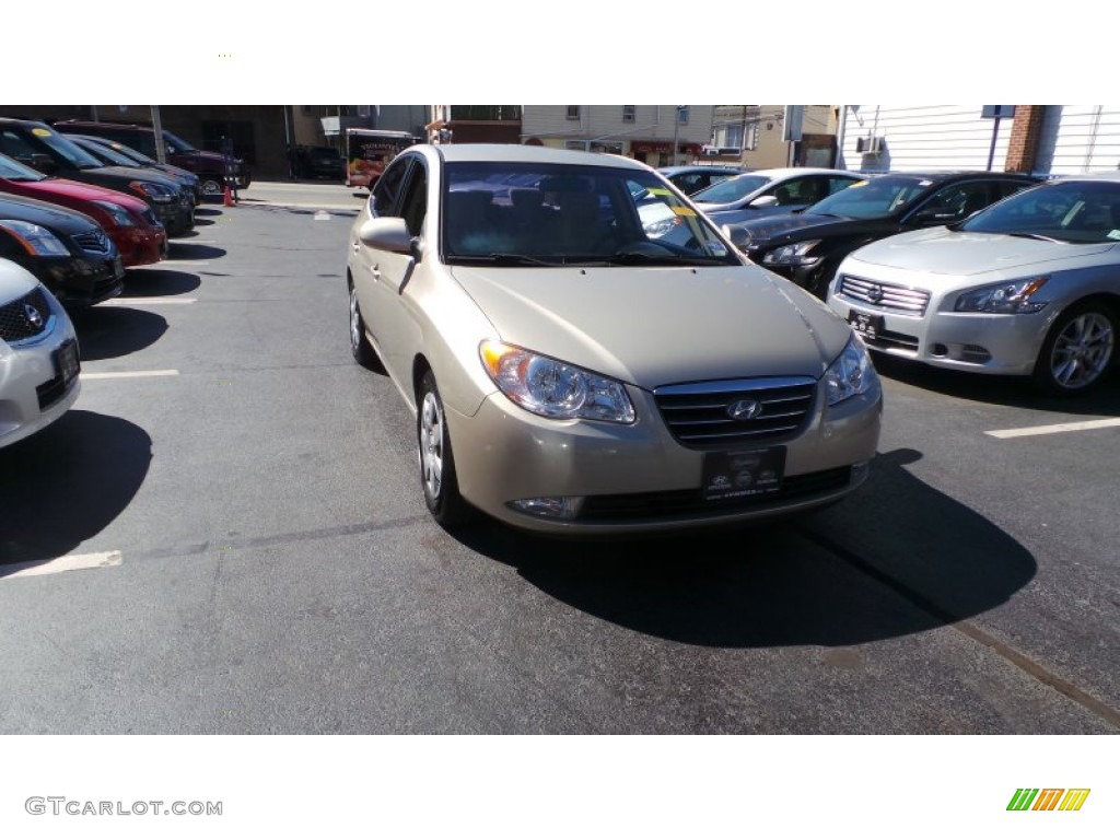 2009 Elantra GLS Sedan - Laguna Sand / Beige photo #3