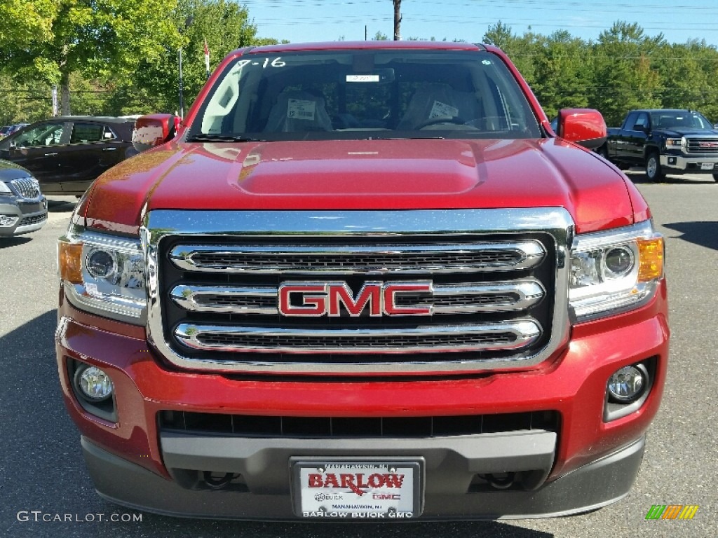 2016 Canyon SLE Crew Cab 4x4 - Copper Red Metallic / Cocoa/Dune photo #2