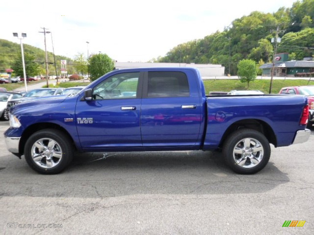 Blue Streak Pearl 2016 Ram 1500 Big Horn Crew Cab 4x4 Exterior Photo #107375257