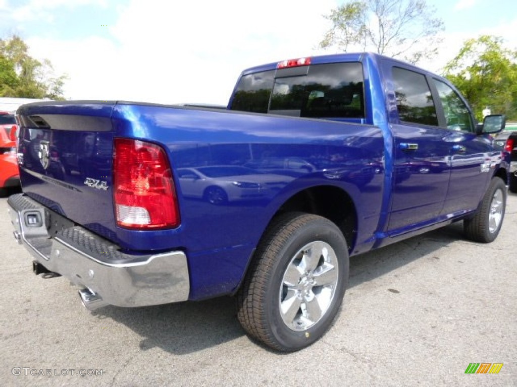 Blue Streak Pearl 2016 Ram 1500 Big Horn Crew Cab 4x4 Exterior Photo #107375335
