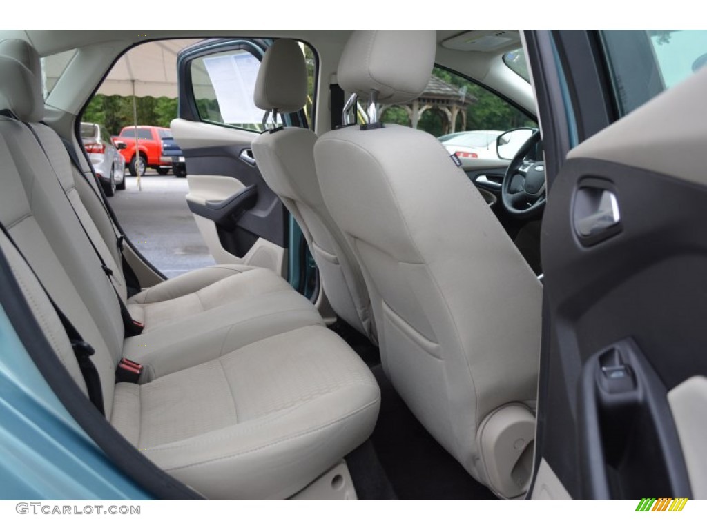 2012 Focus SEL Sedan - Frosted Glass Metallic / Stone photo #15