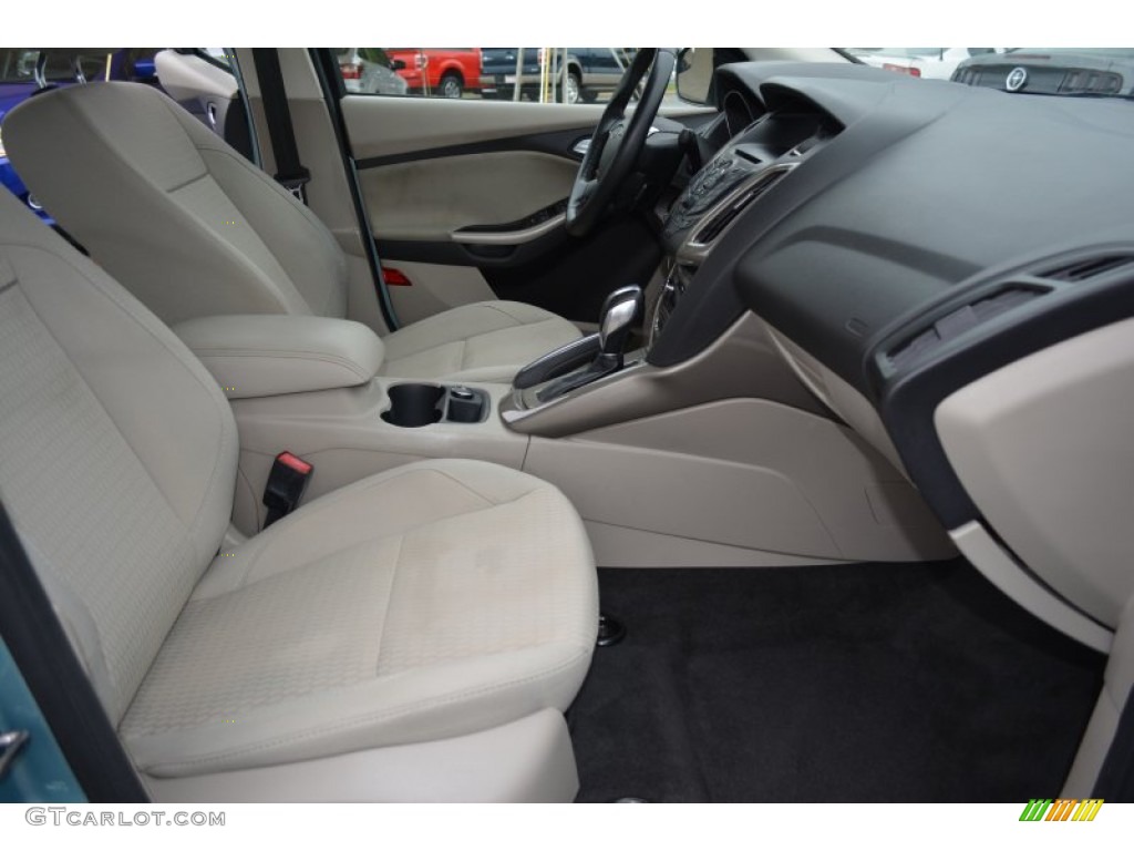 2012 Focus SEL Sedan - Frosted Glass Metallic / Stone photo #17