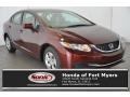 Crimson Pearl - Civic LX Sedan Photo No. 1