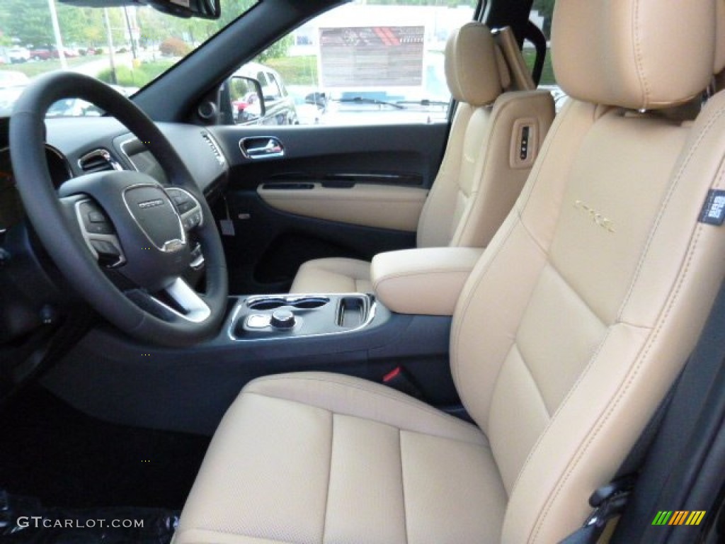 Black/Light Frost Beige Interior 2015 Dodge Durango Citadel AWD Photo #107377543