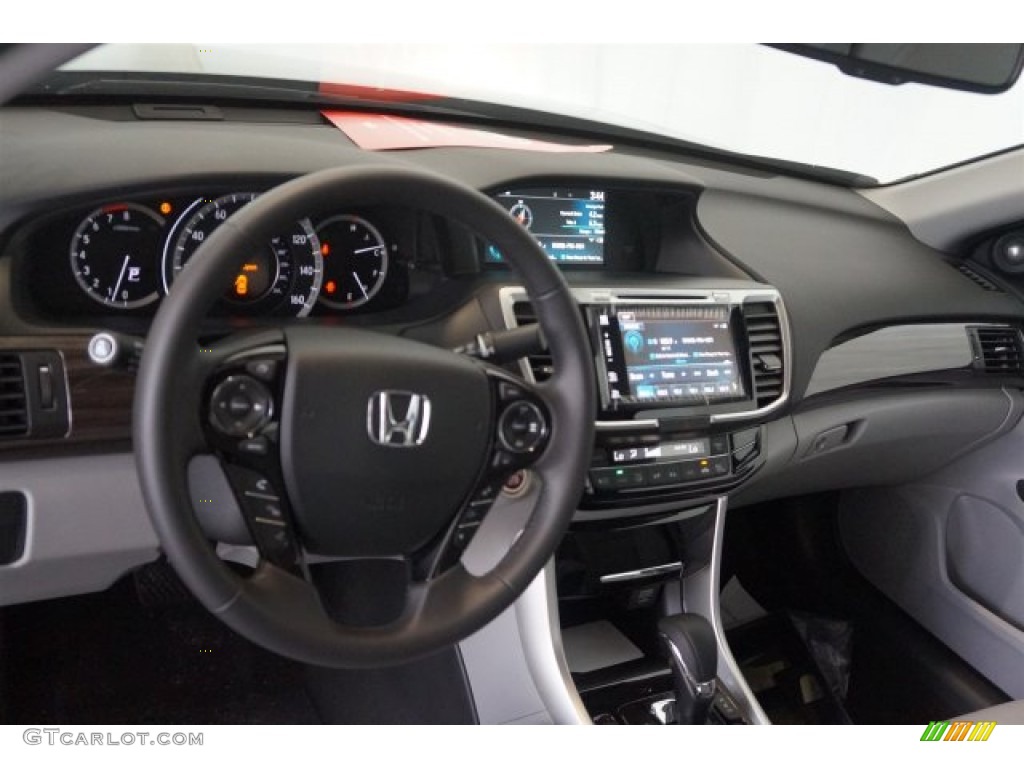 2016 Honda Accord EX-L Sedan Gray Dashboard Photo #107380481