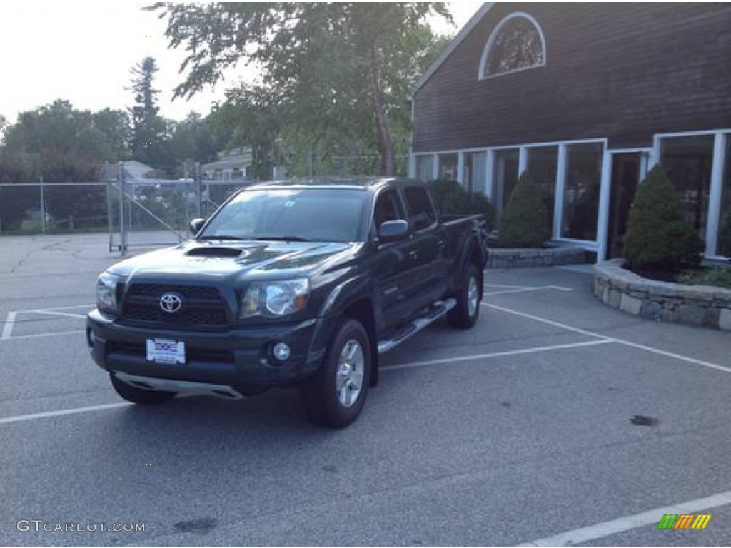 2010 Tacoma V6 SR5 TRD Sport Double Cab 4x4 - Timberland Mica / Graphite photo #4