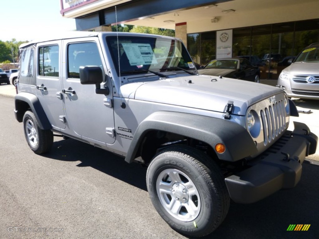 Billet Silver Metallic 2016 Jeep Wrangler Unlimited Sport 4x4 Exterior Photo #107382233