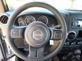 2016 Jeep Wrangler Unlimited Black Interior Steering Wheel Photo