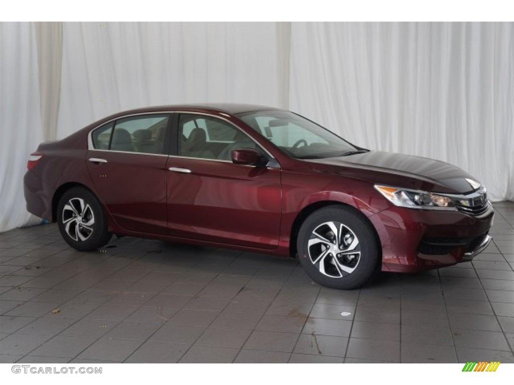 Basque Red Pearl II 2016 Honda Accord LX Sedan Exterior Photo #107383532