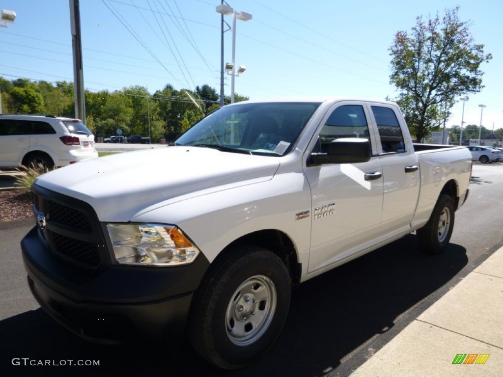 2016 1500 Tradesman Quad Cab 4x4 - Bright White / Black/Diesel Gray photo #1