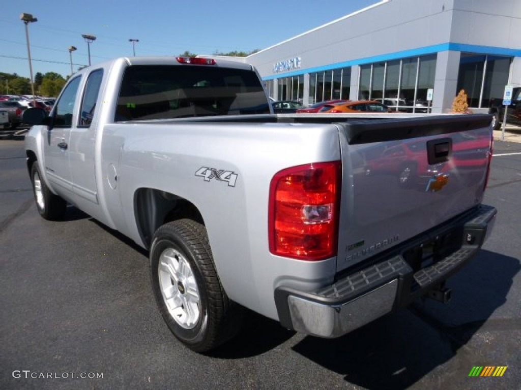 2012 Silverado 1500 LS Extended Cab 4x4 - Silver Ice Metallic / Dark Titanium photo #3