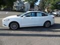 2013 White Platinum Metallic Tri-coat Ford Fusion Titanium AWD  photo #3
