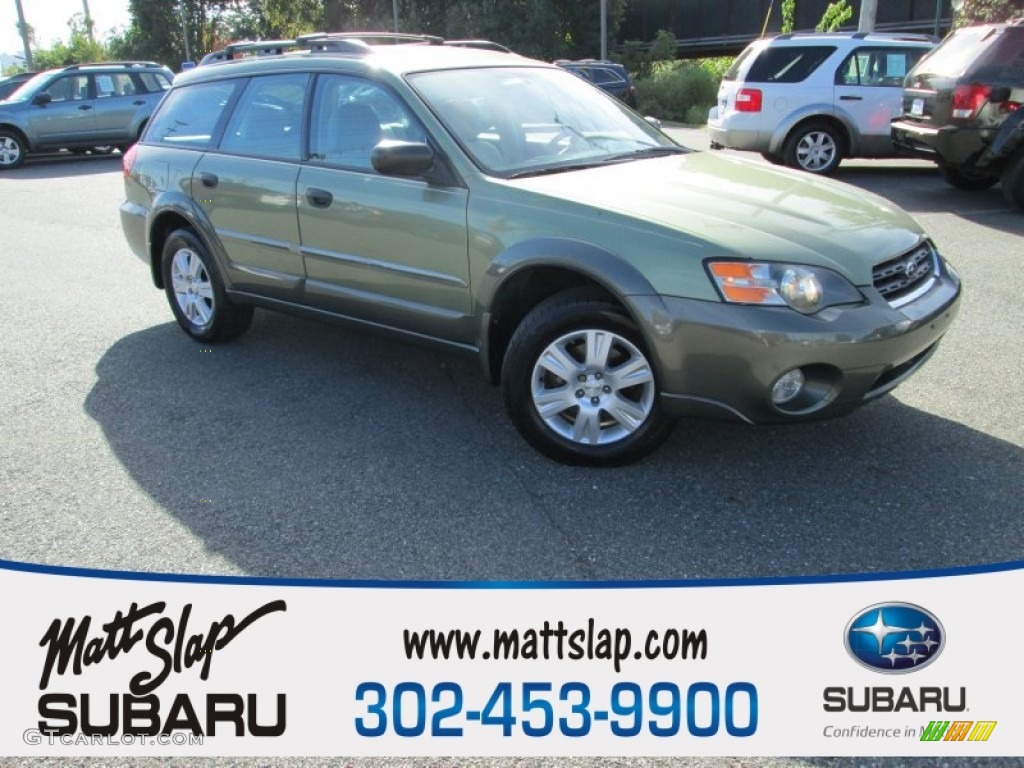 2005 Outback 2.5i Wagon - Willow Green Opal / Taupe photo #1