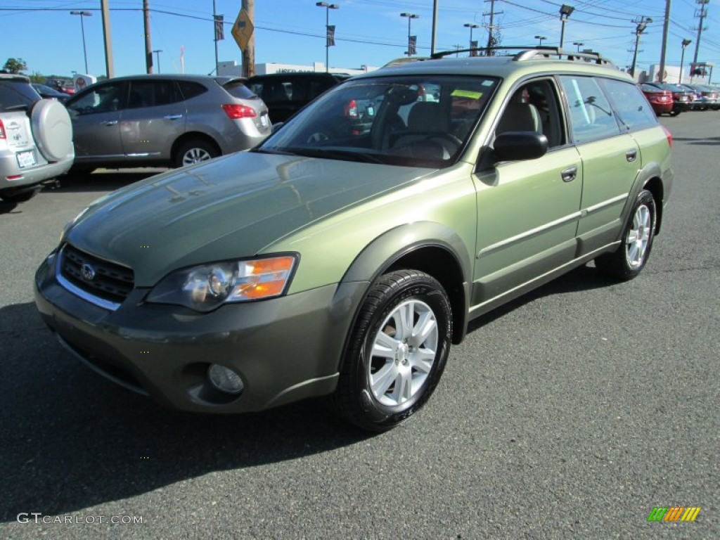 2005 Outback 2.5i Wagon - Willow Green Opal / Taupe photo #2