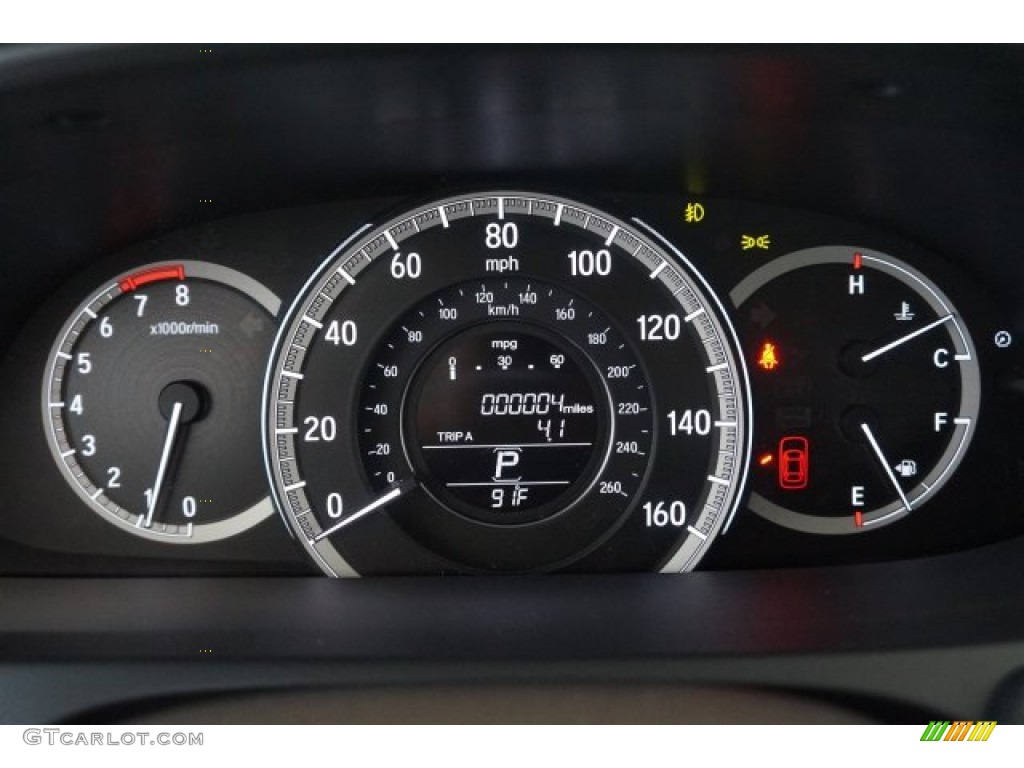 2016 Honda Accord EX-L V6 Sedan Gauges Photo #107386346