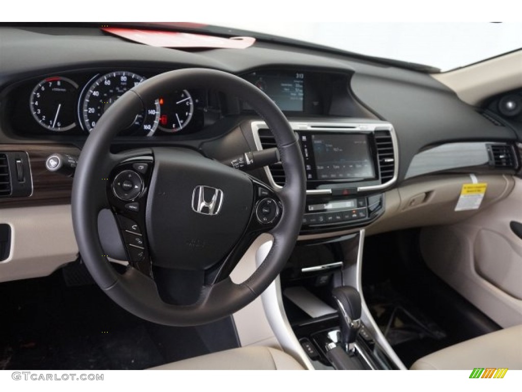 2016 Honda Accord EX-L Sedan Ivory Dashboard Photo #107386619