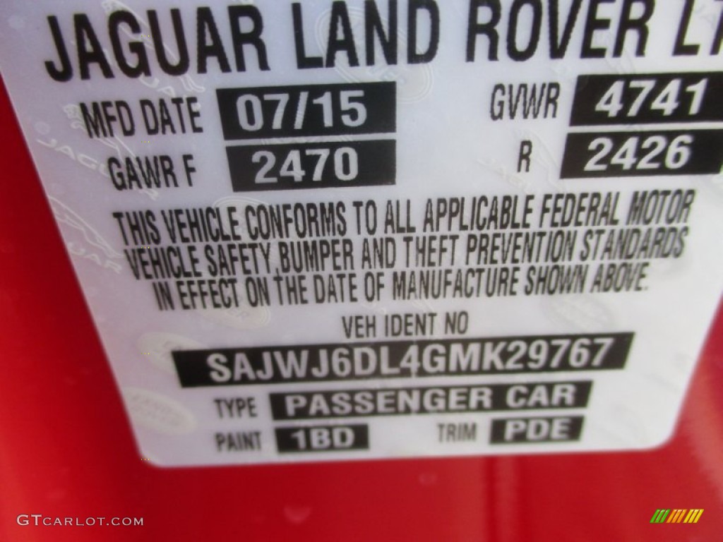 2016 F-TYPE R Coupe - Caldera Red / Jet photo #18