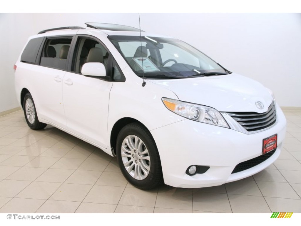 Super White Toyota Sienna