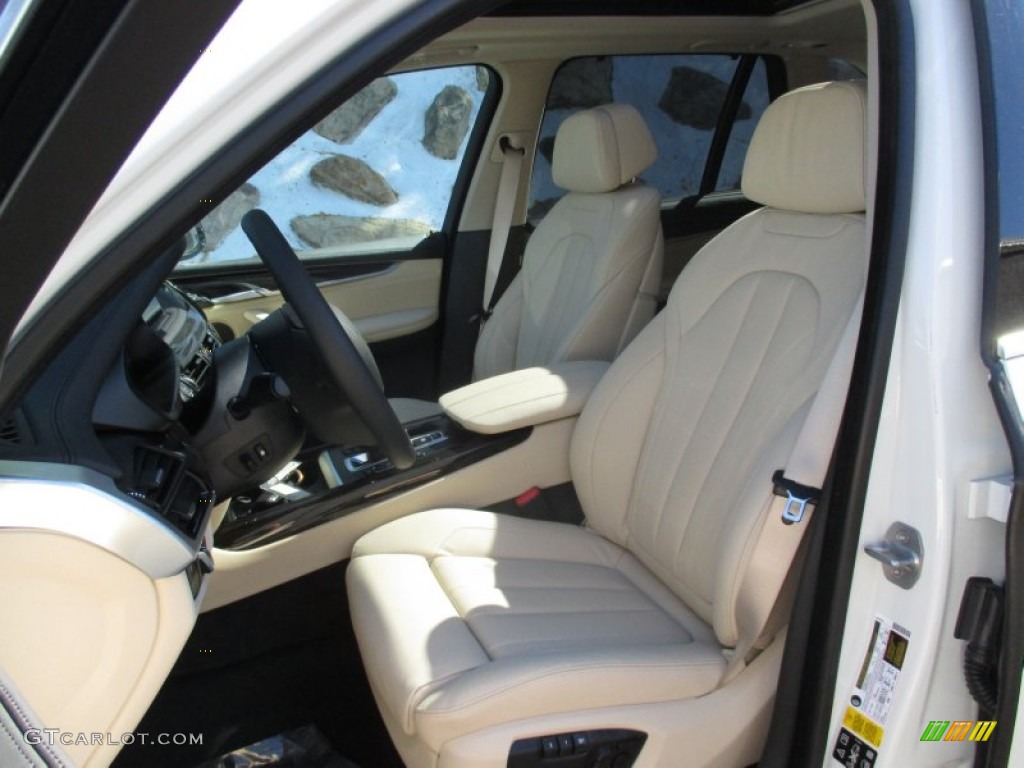 Ivory White Interior 2016 BMW X5 xDrive50i Photo #107387657