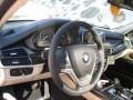 2016 BMW X5 Ivory White Interior Steering Wheel Photo