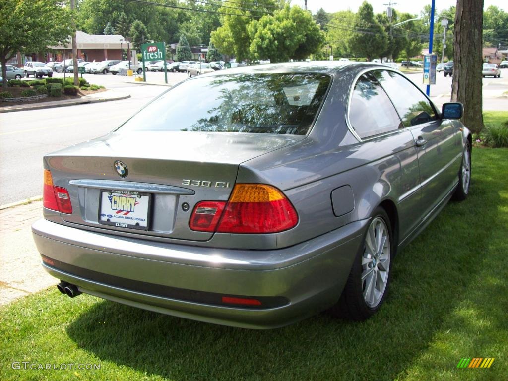 2004 3 Series 330i Coupe - Silver Grey Metallic / Black photo #5