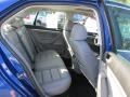 2008 Volkswagen Jetta Art Grey Interior Rear Seat Photo