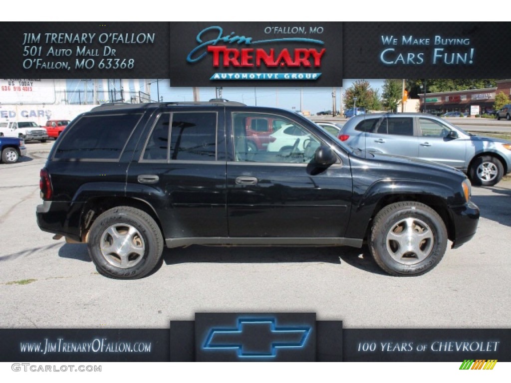 2007 Black Chevrolet Trailblazer Ls 4x4 107379635