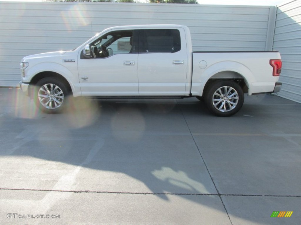 2015 F150 King Ranch SuperCrew - White Platinum Tricoat / King Ranch Java/Mesa photo #6