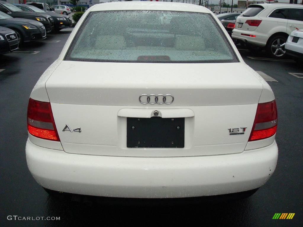 2001 A4 1.8T quattro Sedan - Casablanca White / Ecru/Clay photo #7