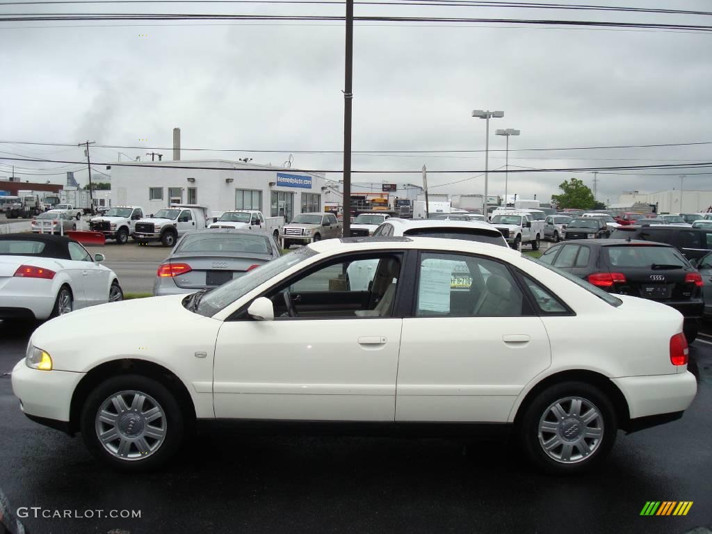2001 A4 1.8T quattro Sedan - Casablanca White / Ecru/Clay photo #9