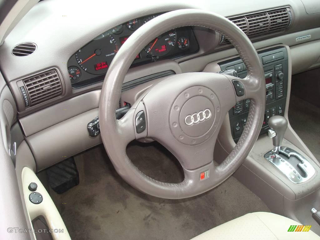 2001 A4 1.8T quattro Sedan - Casablanca White / Ecru/Clay photo #10