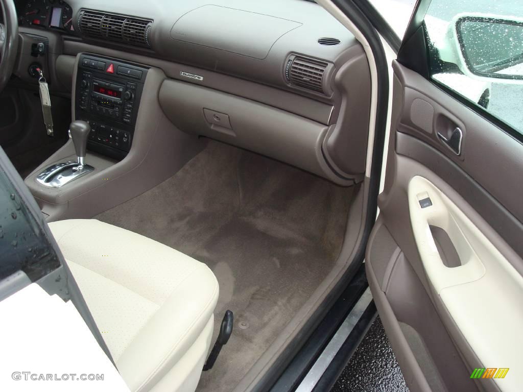 2001 A4 1.8T quattro Sedan - Casablanca White / Ecru/Clay photo #14