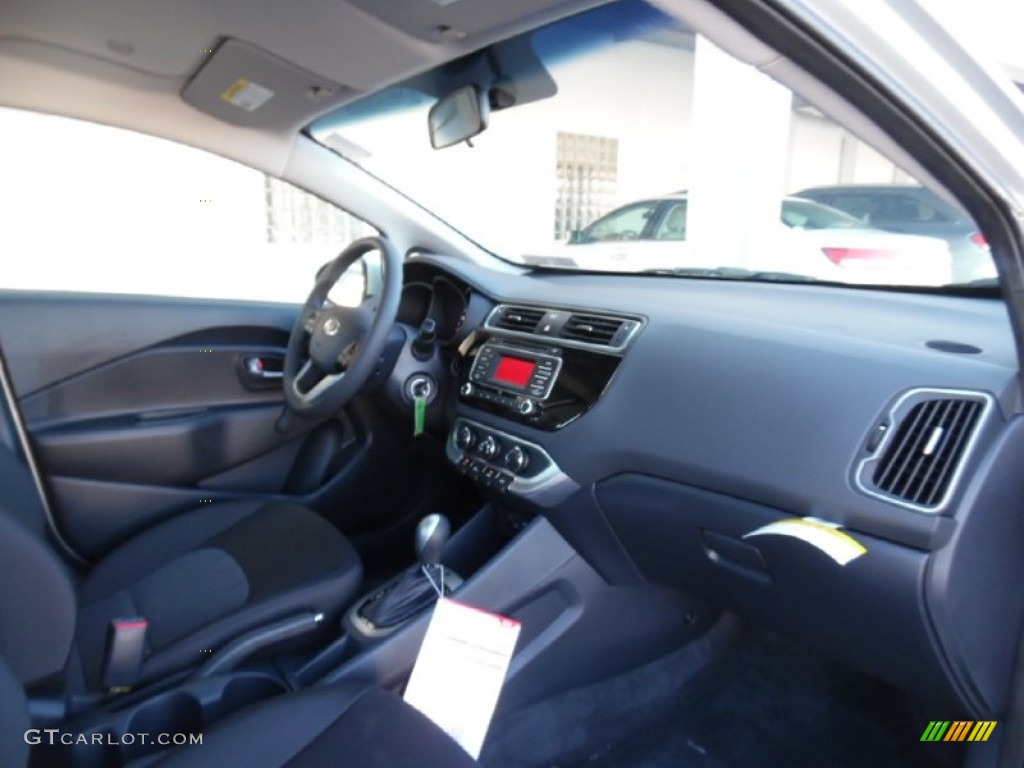 Black Interior 2016 Kia Rio LX Sedan Photo #107391533