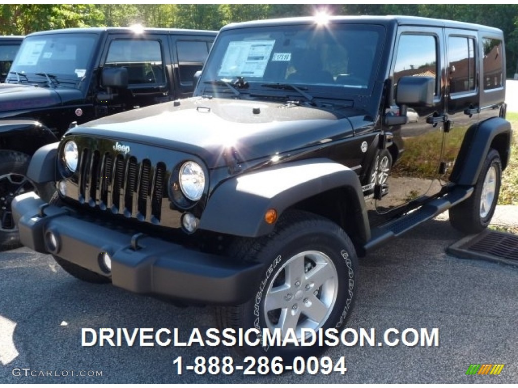 2016 Wrangler Unlimited Sport 4x4 - Black / Black photo #1