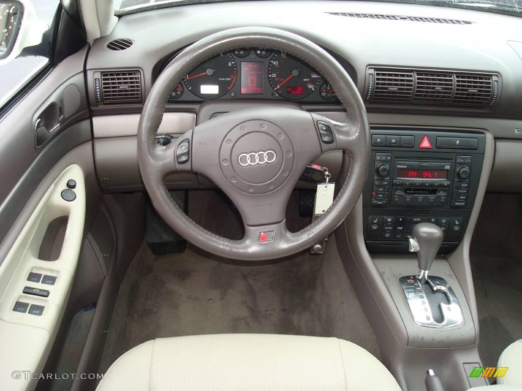 2001 A4 1.8T quattro Sedan - Casablanca White / Ecru/Clay photo #25