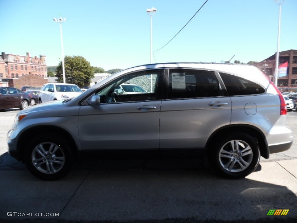 2011 CR-V EX-L 4WD - Alabaster Silver Metallic / Black photo #7