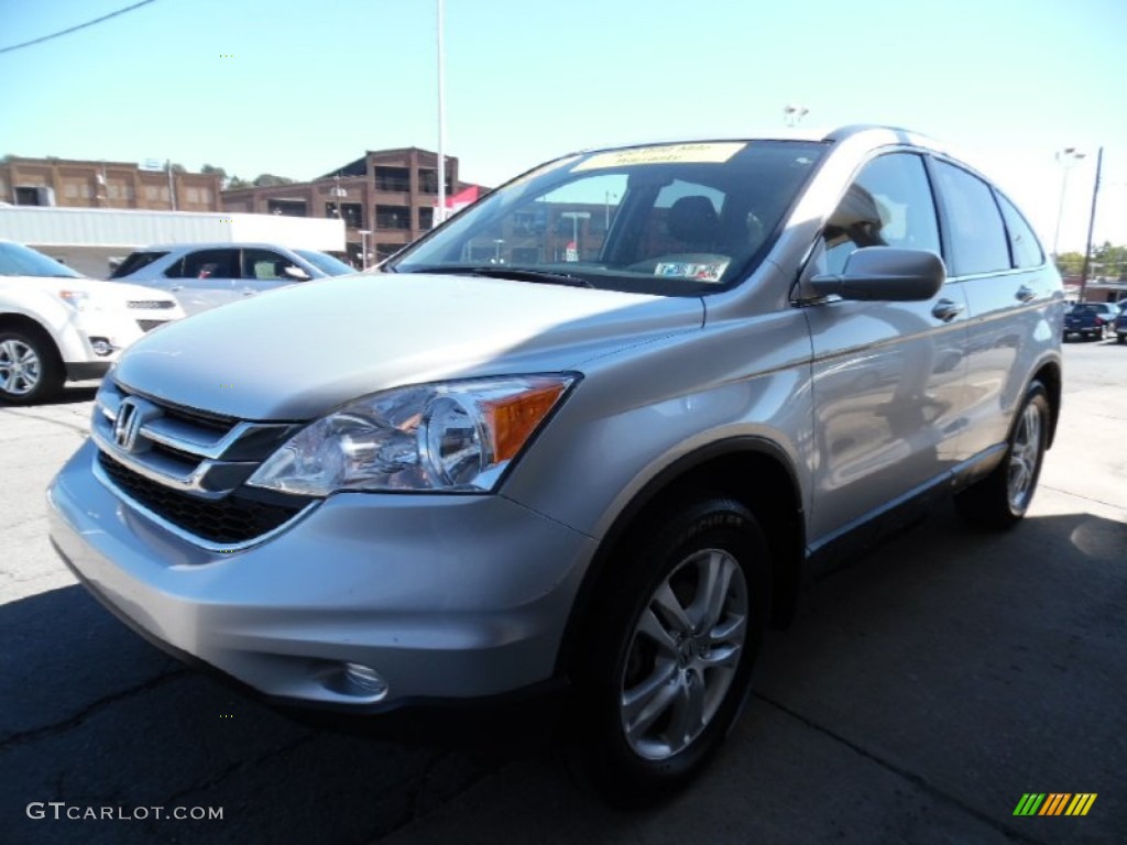 2011 CR-V EX-L 4WD - Alabaster Silver Metallic / Black photo #8