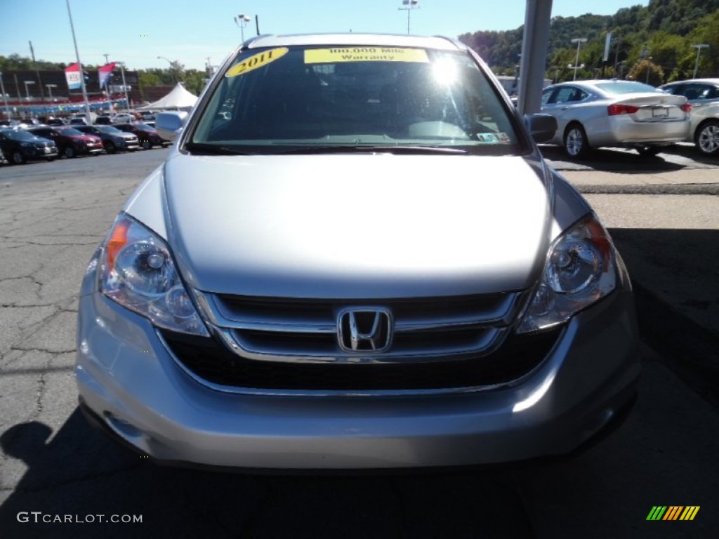 2011 CR-V EX-L 4WD - Alabaster Silver Metallic / Black photo #9