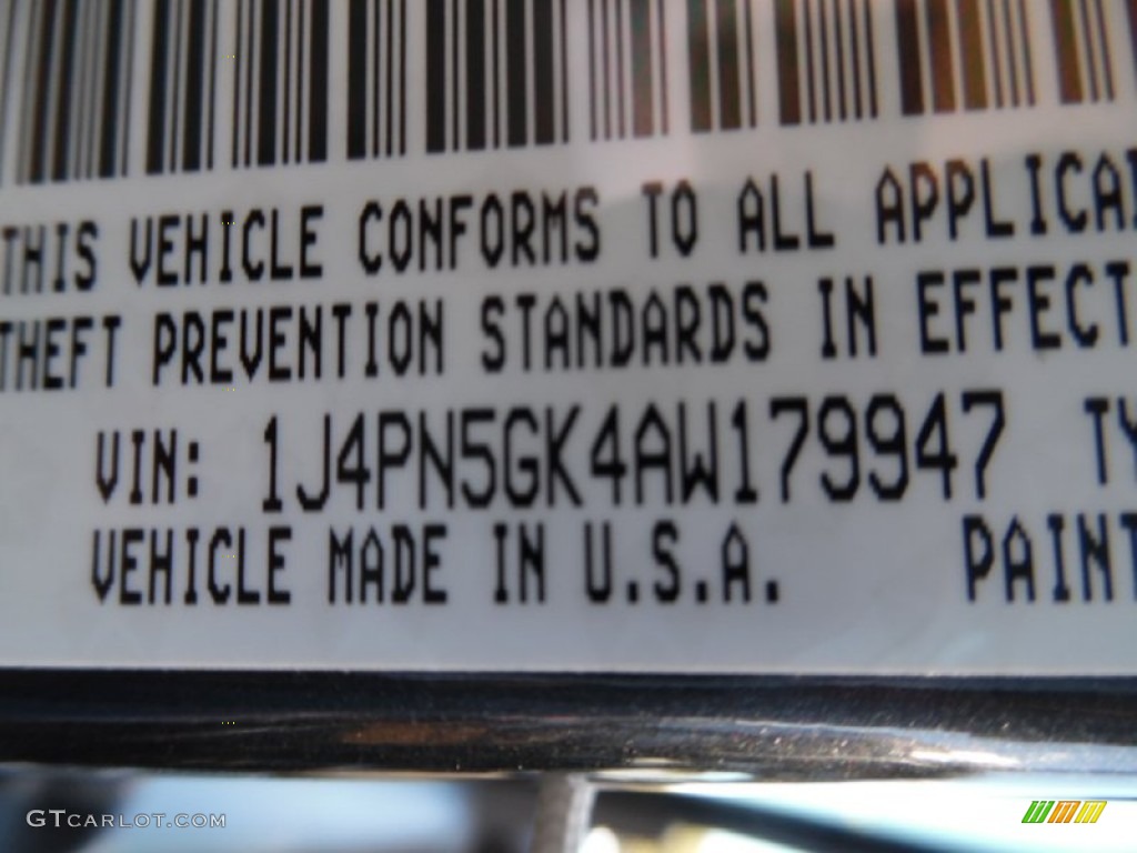 2010 Liberty Limited 4x4 - Dark Charcoal Pearl / Dark Slate Gray photo #16