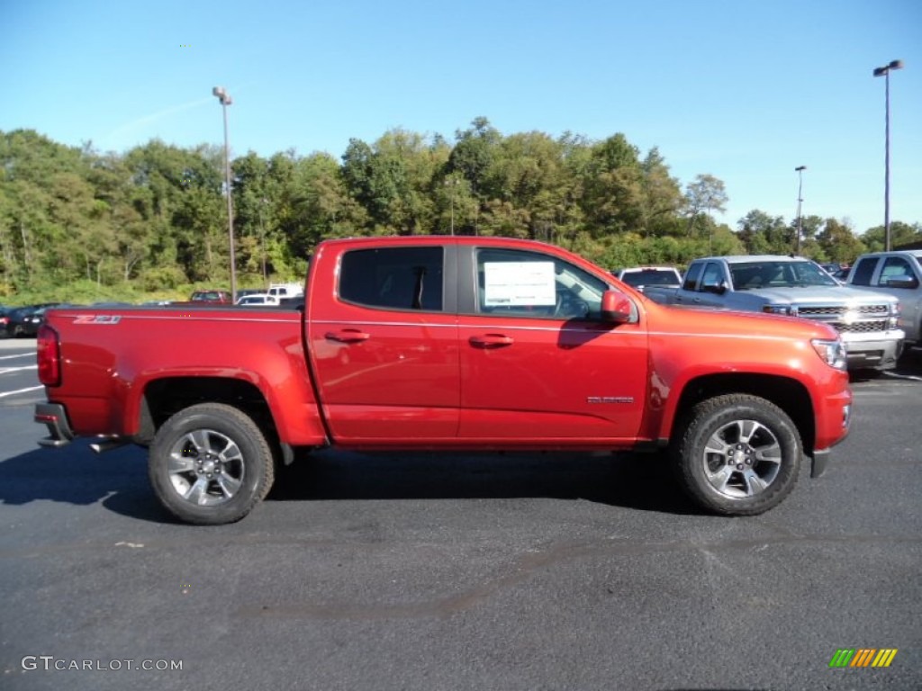 2016 Colorado Z71 Crew Cab 4x4 - Red Rock Metallic / Jet Black photo #4