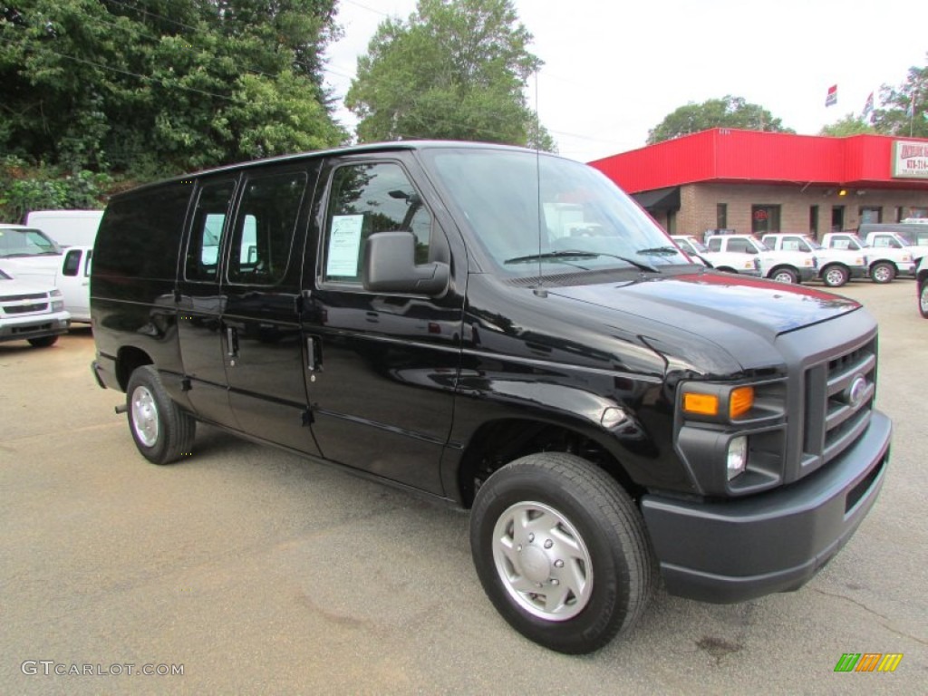 Black 2014 Ford E-Series Van E150 Cargo Van Exterior Photo #107396440