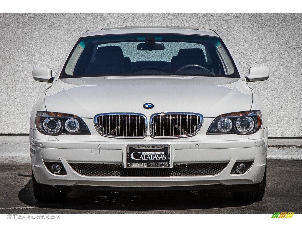 2008 7 Series 750Li Sedan - Alpine White / Black photo #2