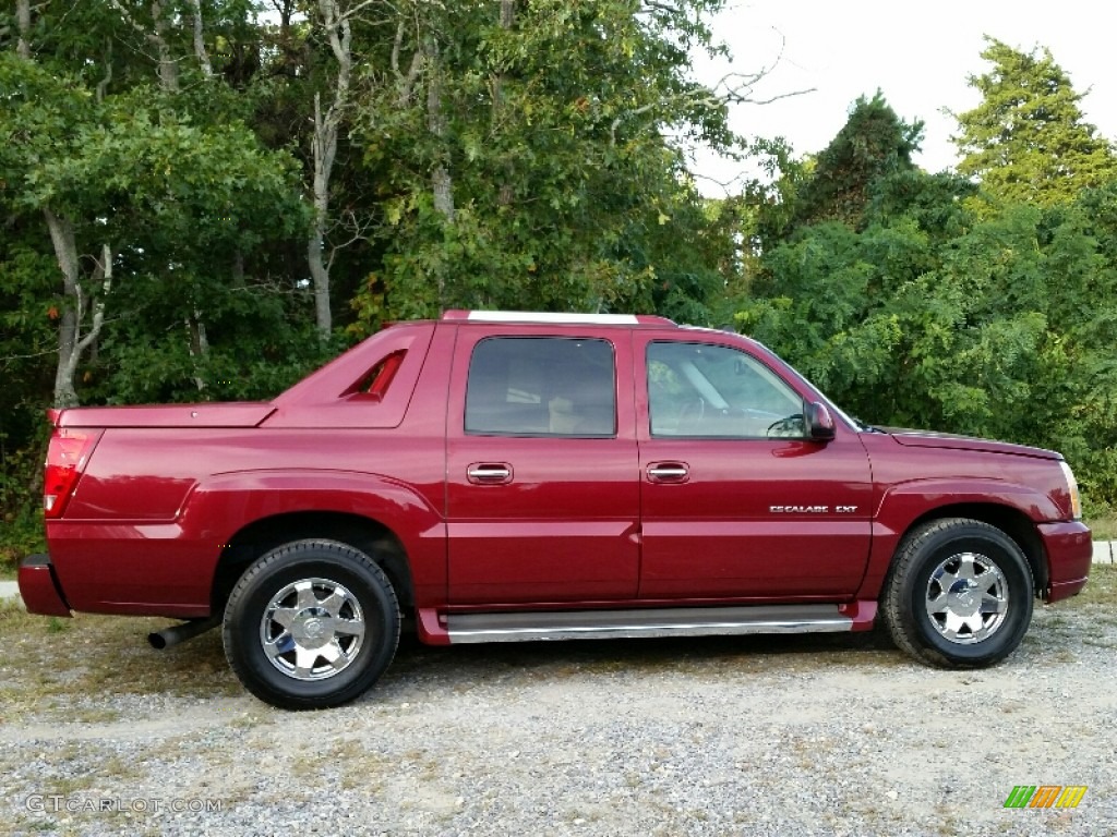 2005 Escalade EXT AWD - Red E / Shale photo #7