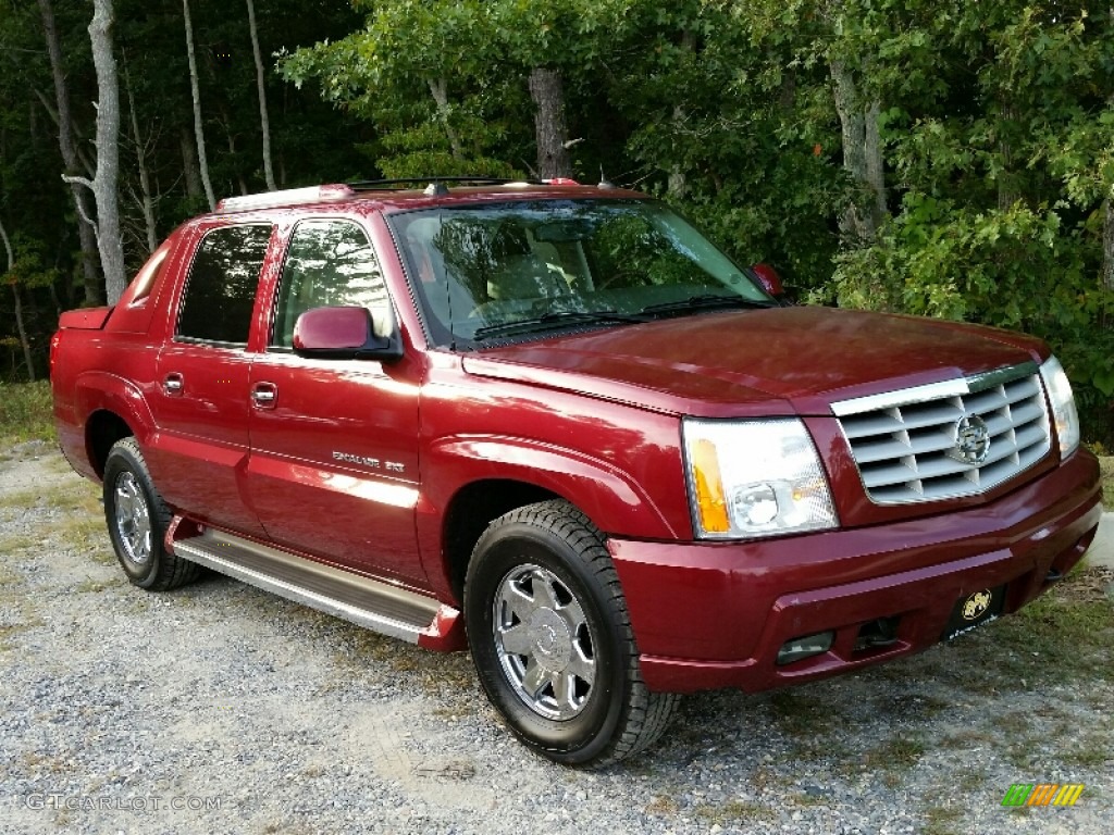 2005 Escalade EXT AWD - Red E / Shale photo #8